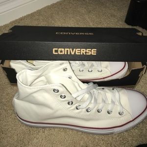 White high Top converse